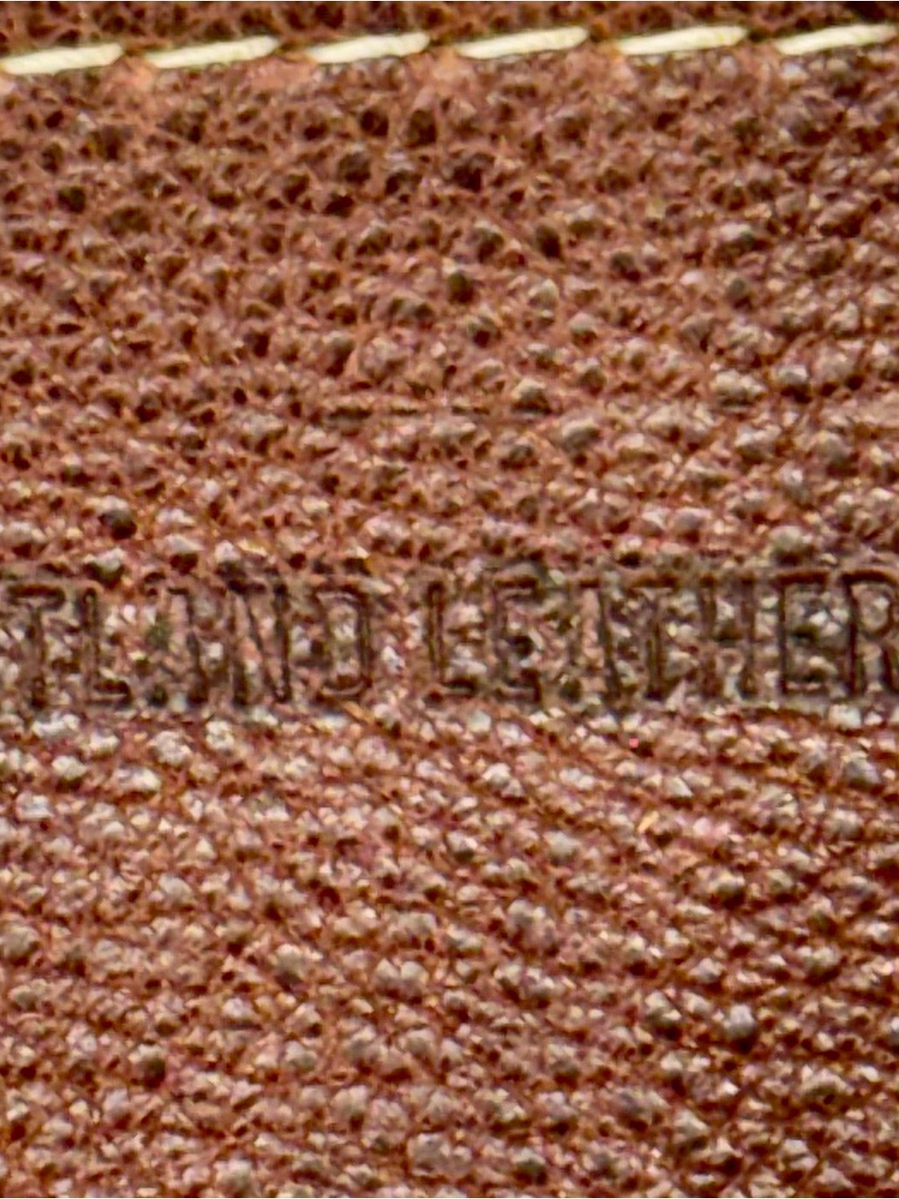 Brown Leather Crossbody Bag with Burgundy Card Sleeve. Never been used! - Picture 4 of 4